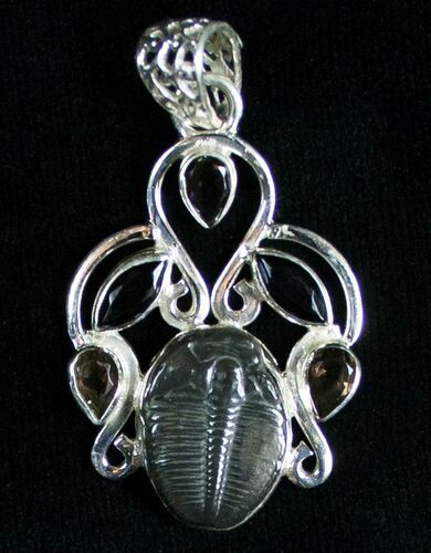Sterling Silver Elrathia Trilobite Pendant #7045